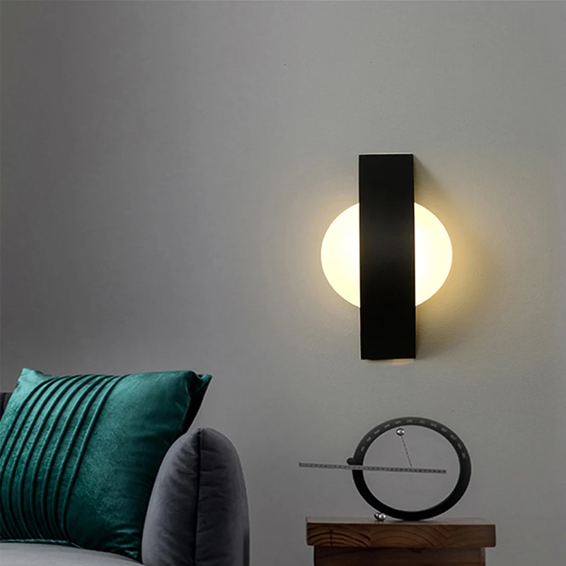 LED Wall Lamp Wall Sconces Light Wall Lamp Simple Modern Acrylic Wall Lamp Nordic Bedroom Bedside Lamp Hotel Guest Room Study Hotel Wall