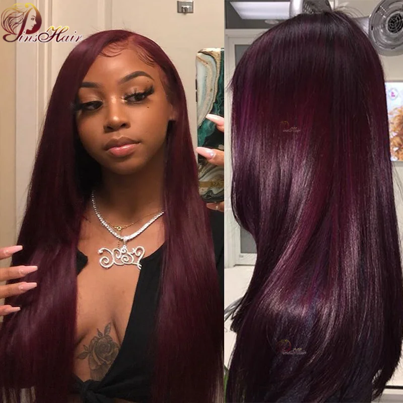 Human Hair Wig Straight Lace Front