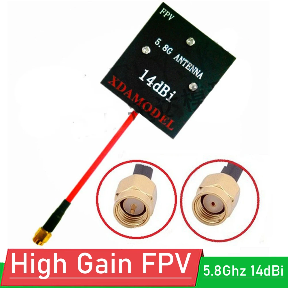 

5.8Ghz 14dBi High Gain FPV Panel Antenna For DJI Phantom Aircraft Multicopter AB