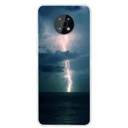 Elegant Marble Clear Soft TPU Silicone Phone Case - Shimmering Protection and Style for Nokia 7.2 (Emerald Green)