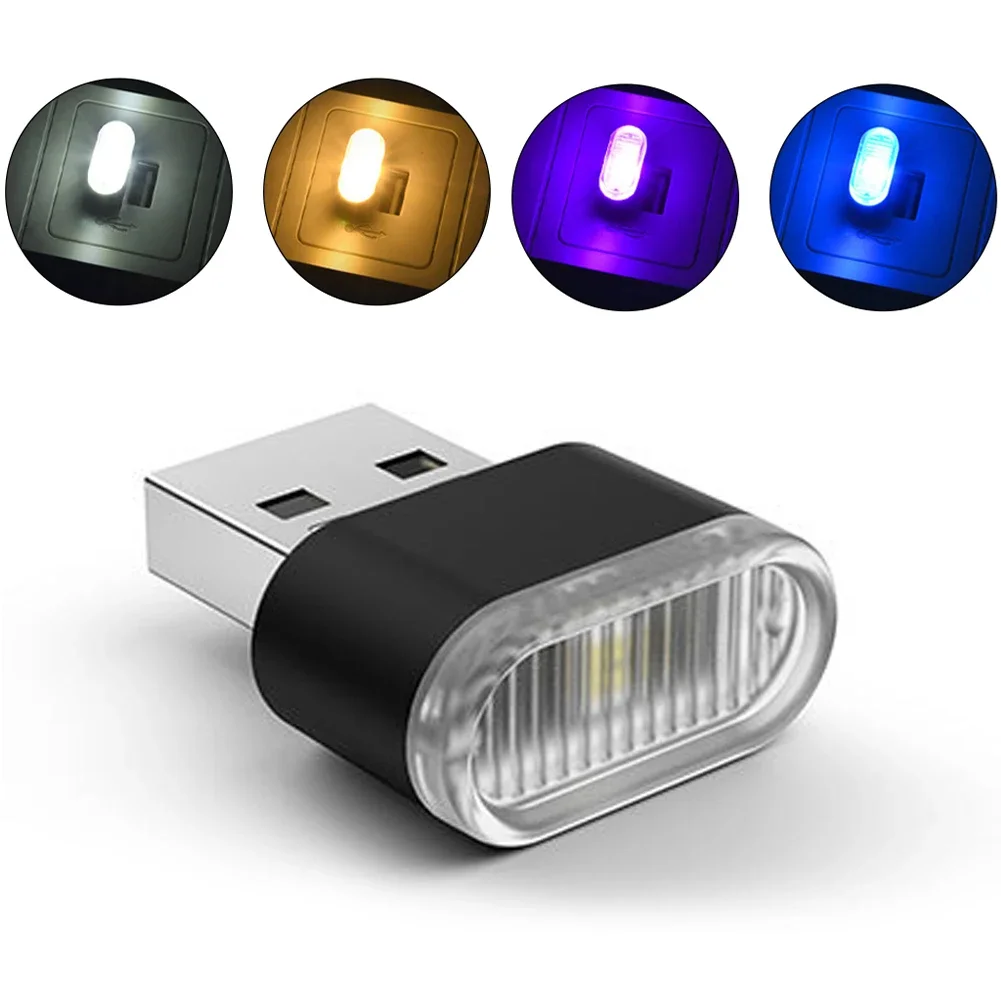 USB Auto Colorful LED Interior Atmosphere Light - Decorative Car Accessory Lamp