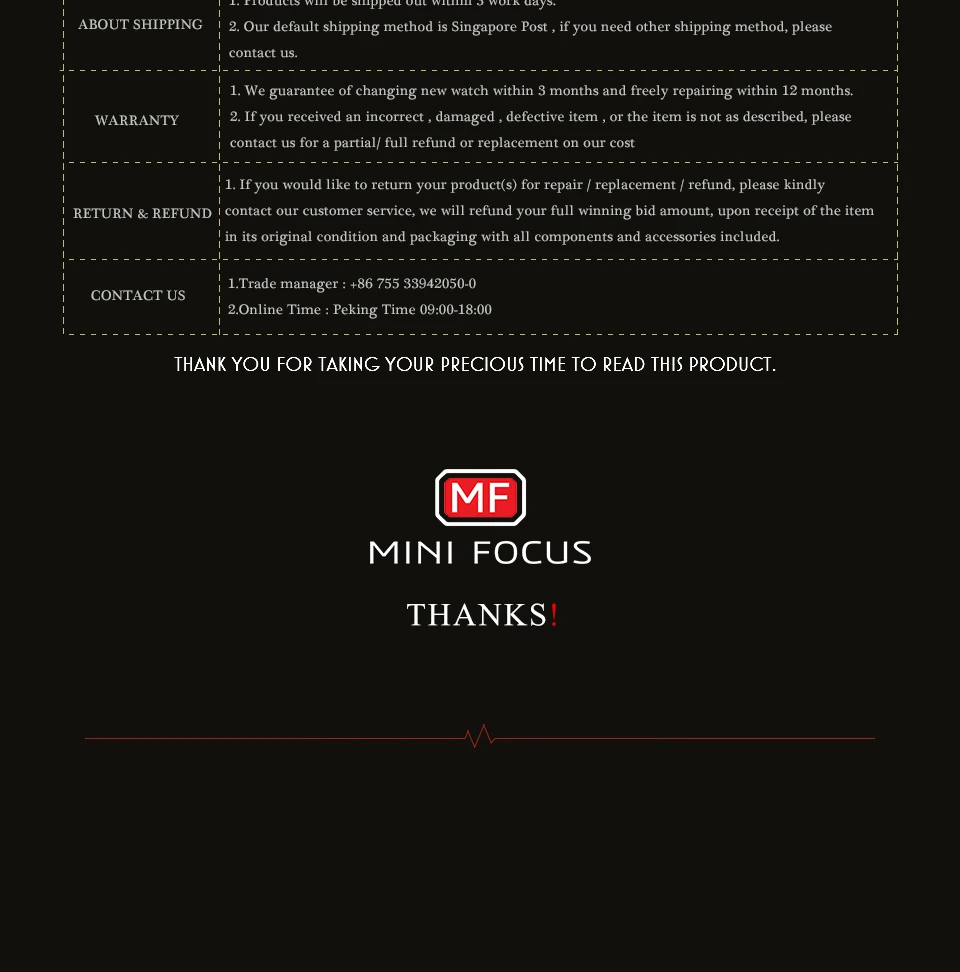 MINI FOCUS Quartz Watch for Men Waterproof_voghion.com