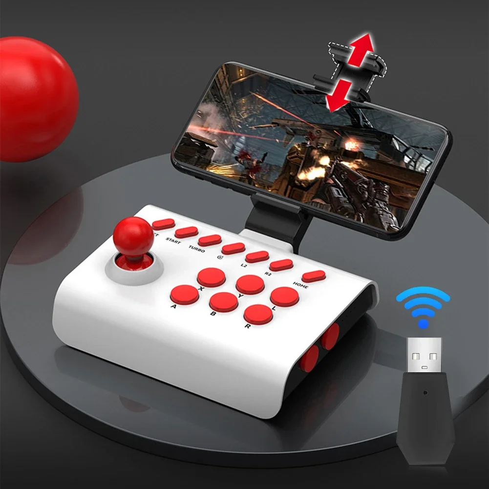 Arcade Joystick Wireless Gaming Controller W/USB Receiver for PC/Android/ios/Switch/PS3/PS4 Fighting Stick For Street Fighter