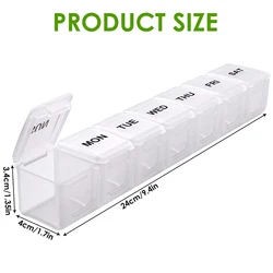 Portable AM/PM Pill Organizer for Tablets, Vitamins, and Supplements (Style 3)