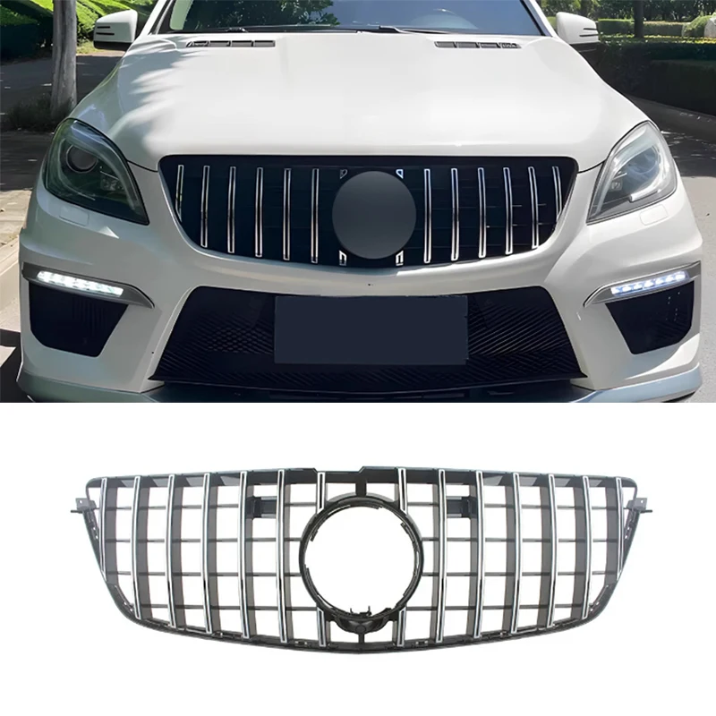 

Front Bumper Grille Grill For Mercedes Benz X166 GL Class GL500 GL550 GL63 2013 2014 2015 Upgrade GT R Style Grills