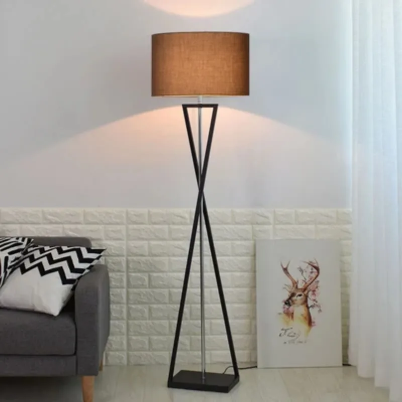 

Tripod Design E27 Led Floor Lamp for Living Room Bedroom Beisde Light Remote Control Dim Study Standing Lamps Home Decor