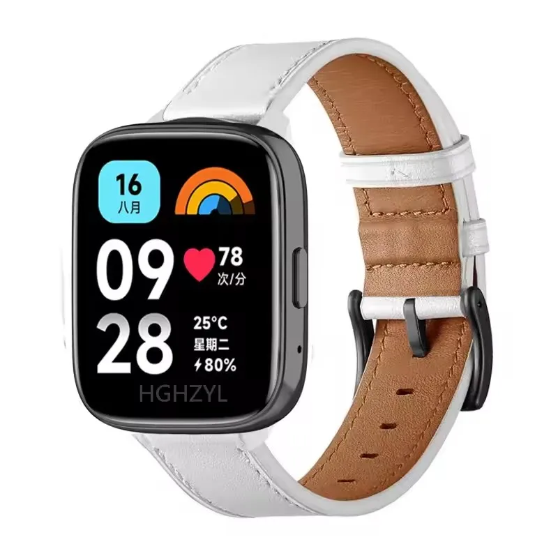 Elegant Leather Loop Strap for Smartwatch - Premium Wristband Bracelet Accessories