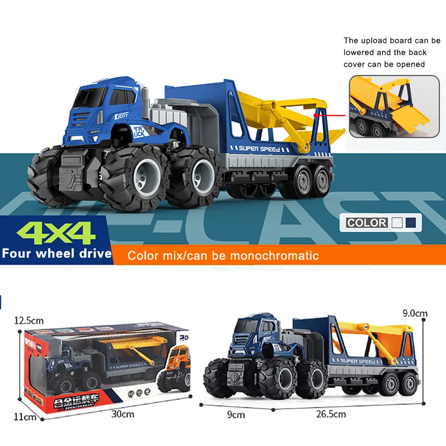Lot De 3 Jouets De Sable : Pelleteuse + Voiture + Camion Benne - Jouets à Friction Pour Enfants 1-5 Ans