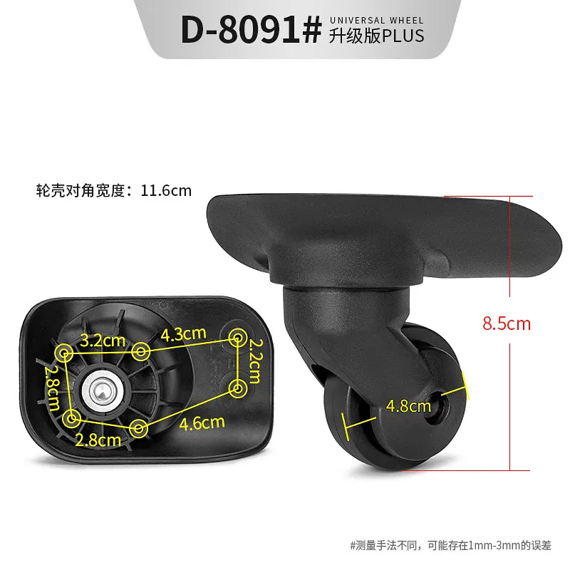 Luggage Replacement Wheels Fit for Diplomat Suitcase Rolling Casters Repair Accessories Travel Bag Repair Foot Wheels