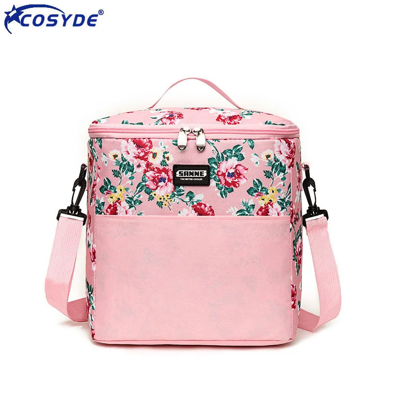 Women Men 611L Lunch Bag Outdoor Insulated Lunch Bento Box Tote Thermal Food Picnic Handbag Portable Shoulder Thermal Picnic Bag