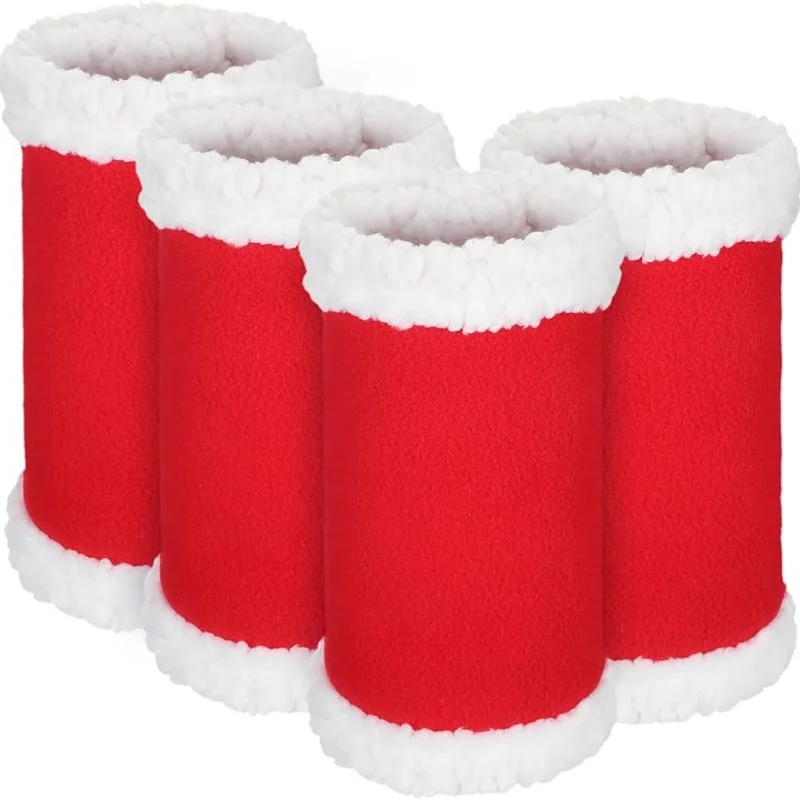 4 Pcs Horse Christmas Tack Christmas Horse Leg Wraps Polyester Standing Wraps for Horses Leg Loose for Parades