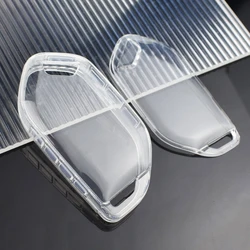 Sleek Black/Clear Transparent Remote Key Shell Case Cover (Transparent)
