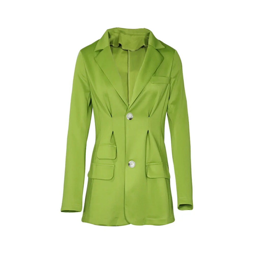 Women‘s Jacket 2023 New in Female Bule Fashion Single Breasted Slim Blazers Elegant Chic Office Lady Formal Blazers