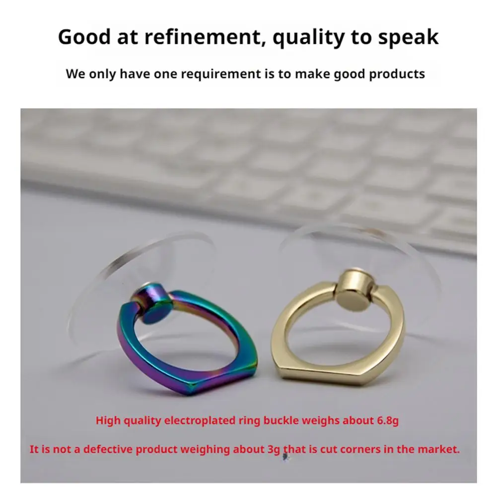 Transparenter Handyhalter mit Ständer 360° ° Grad drehbarer Fingergriff-Ständer, universell für iPhone oder Handyhülle – Detail 14