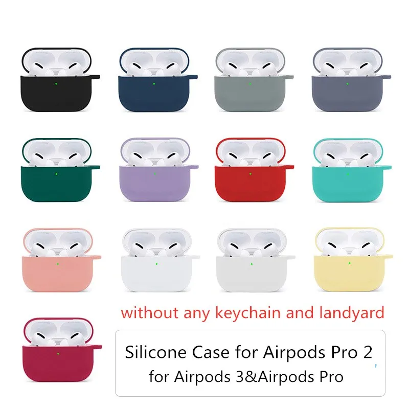 Per Airpods Pro 2 Custodia In Silicone Soft Skin Airpods 3 Custodia Airpod Pro 2022 Cover Anteriore Led Visible Protector Per Airpods Pro 2