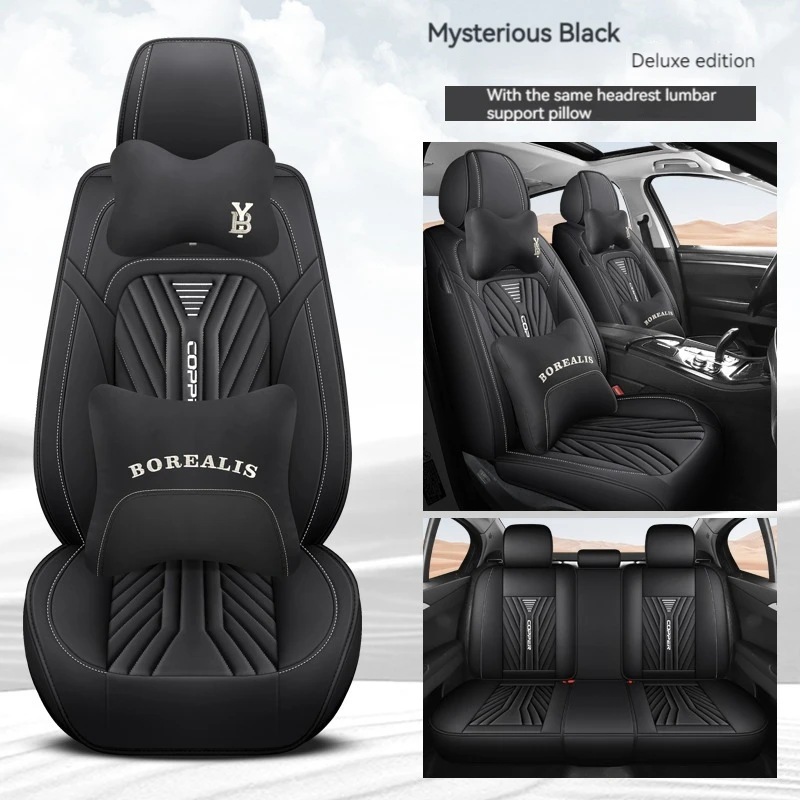 

High Quality Leather Car Seat Cover For SEAT All Models For LEON Ibiza Tarraco Ateca Arona Formentor Car Accessories Protector