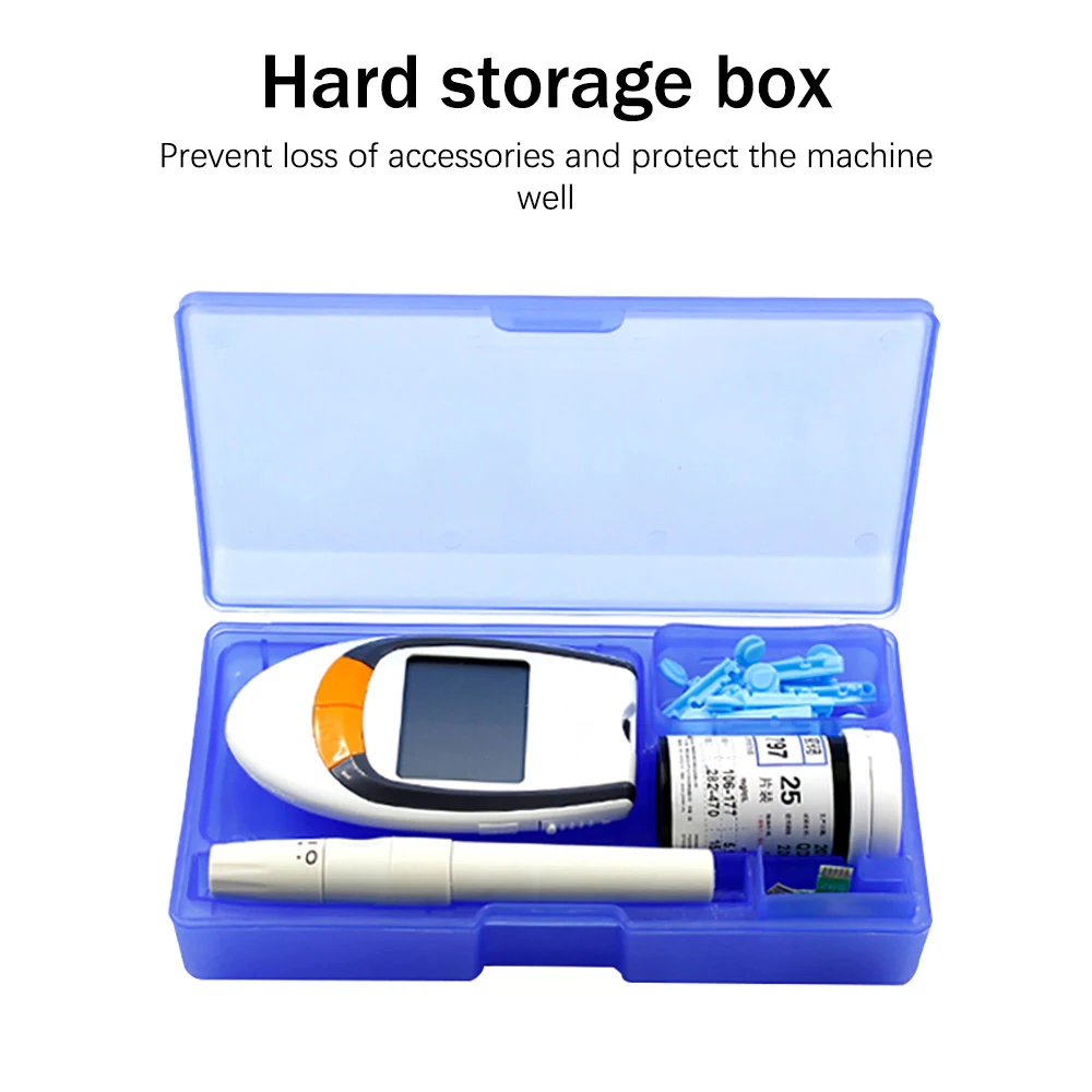 Yongrow meter 50pcs Test Strips Blood Glucose Meters Needles Lancets Sugar Monitor Collect Blood Glucometer mg/dl health care
