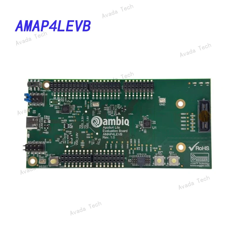 

Avada Tech AMAP4LEVB Apollo4 трансивер Bluetooth®5 оценочная плата