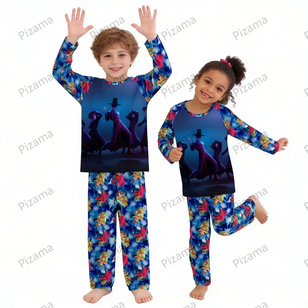 Children's Pajamas Set Full Sleeve Cartoon Kpop Demon Hunters Girls Pajama Middle Kids Homewear Boys Clothes Set Pijamas Infanil Sc5751f07f75e4e278f7a7580653c38bdf