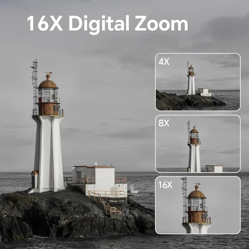 كاميرا رقمية بدقة 8K للتصوير الفوتوغرافي مع تركيز تلقائي وواي فاي، كاميرا فيديو بدقة 88 ميجابكسل مع عدسة مزدوجة وتكبير رقمي 16X وشاشة لمس، كاميرا للسفر