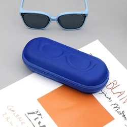 Durable Zipper Eyewear Case: Stylish Hard Glasses Holder for Kids - Perfect for School, Travel, and Daily Use (Blue)