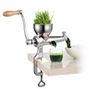 Wheatgrass Juicer Hand-cranked Desktop Stainless Steel Fruit Wheat Grass Vegetable Orange Juice Press Extractor 4