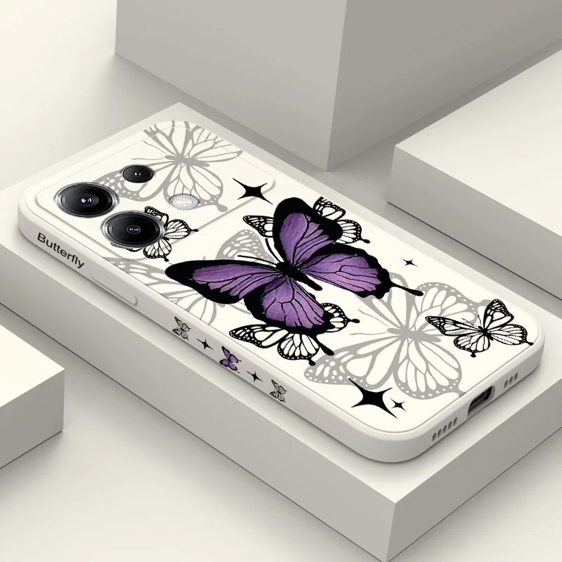 Elegant Flying Butterfly Silicone Phone Case Cover