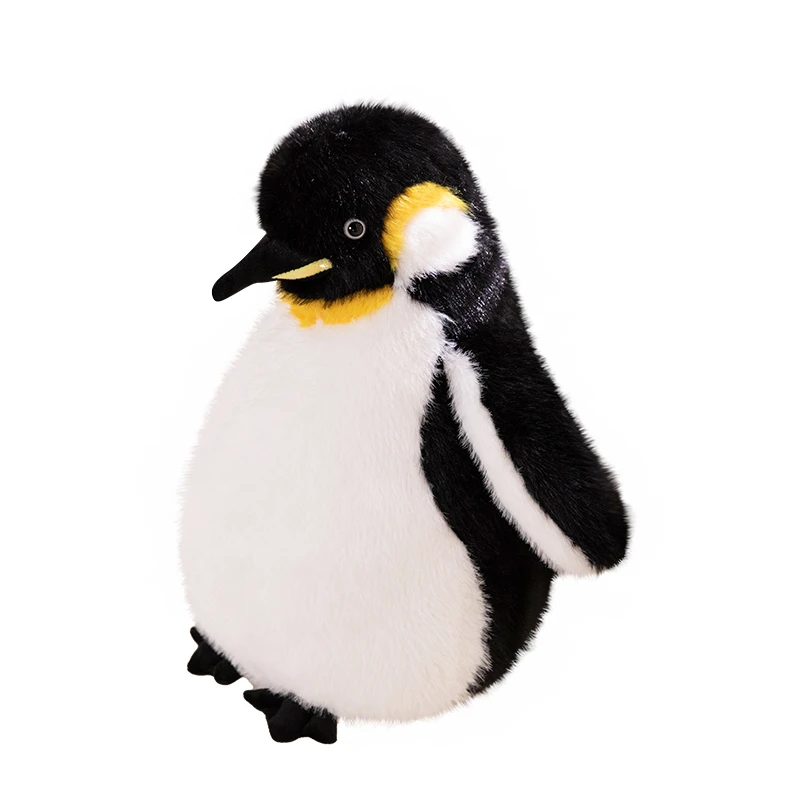 SYTTNUM pinguino Mamma con Babe Bambola, Carino Penguin Peluche Giocattoli, Regalo di Compleanno, Animale di Pezza Morbido per Bambini, Animali Realistici Bambole, 25cm