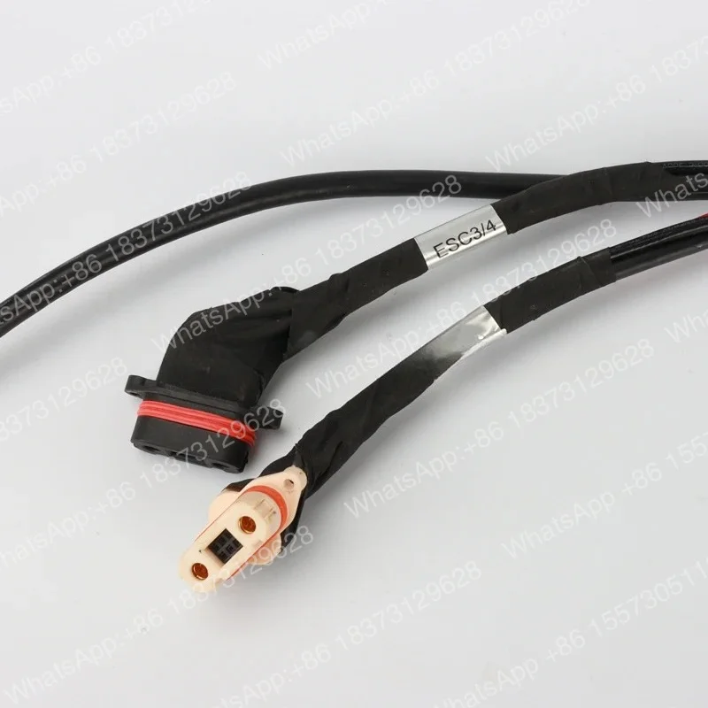 Câble composite pour bras ESC drone agricole T50 M3 M4, vue de côté des connecteurs