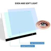 A3 Copyboard Ultra-thin LED Light Pad Light Board for Drawing Tablet Digital Graphic Tablet LED Diamond Painting Light Pad Board - Image 6