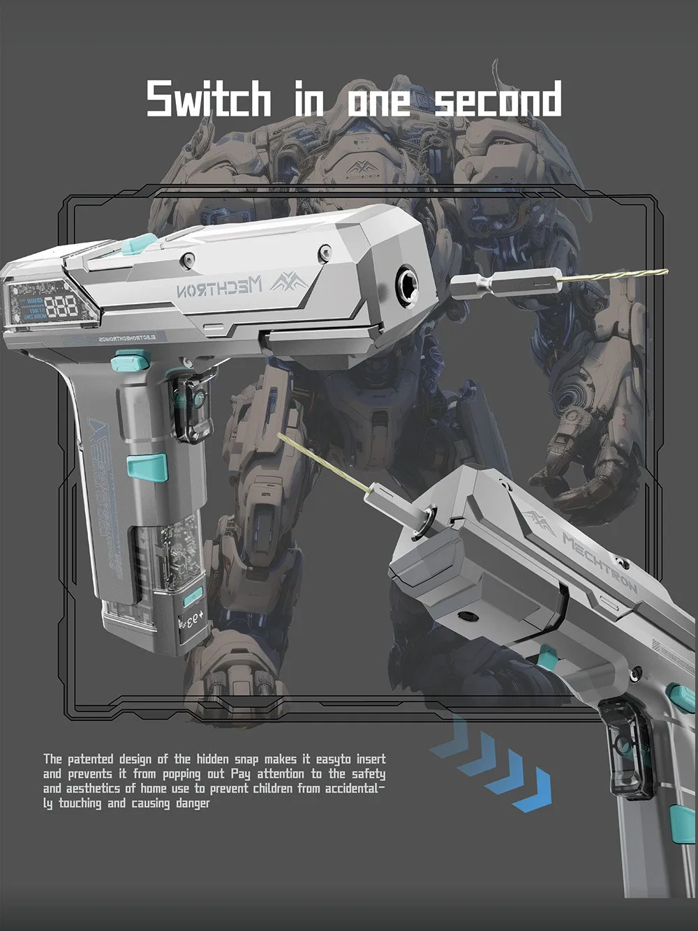 Mechtron TL-G007S Cyberpunk Hammer Drill