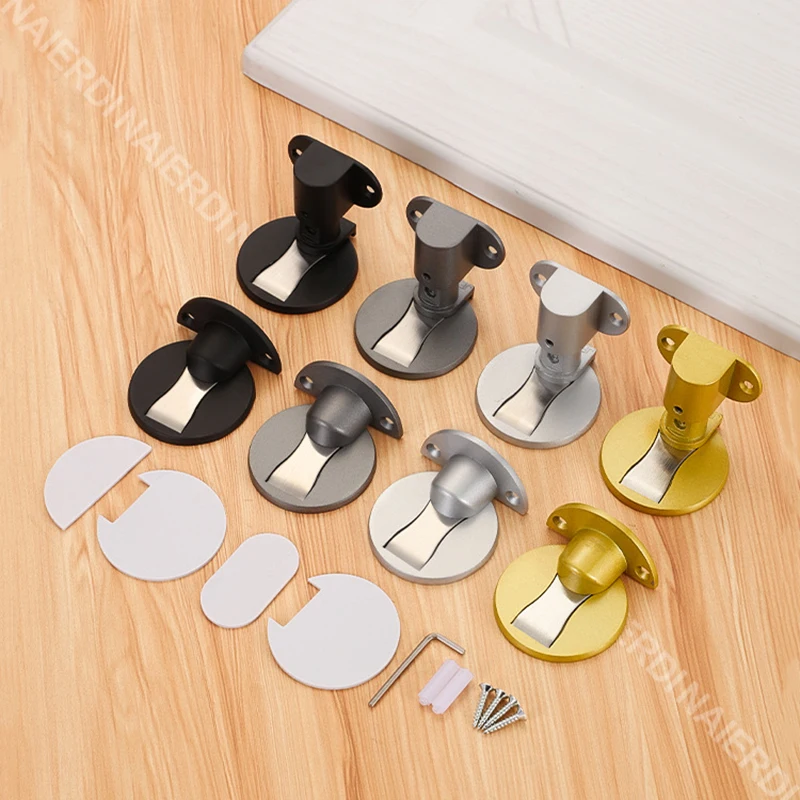 NAIERDI Magnetischer Türstopper aus Aluminiumlegierung, verstellbarer, stanzfreier Türstopper, robuster Magnet-Türhalter, verhindert Kollisionen – Detail 17