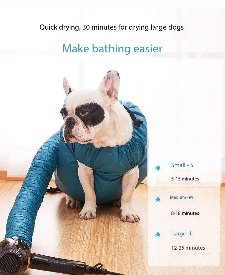 반려동물 목욕용 퀵 드라이 백, 강아지 털 건조기, 골든 리트리버 털 건조기, 드라이 백