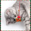 Cat Toys Cats Teasing Sticks Christmas Cute Cat Stick Santa Claus Elk Pet Toys Enjoy Yourself Soothing Cat Supplies Christmas 3