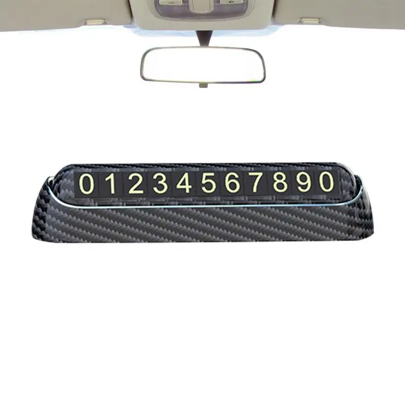 

Car Temporary Parking Card Plate Luminous Phone Number Plate Telephone Number Plate Temporary Stop Number Plate Automobile
