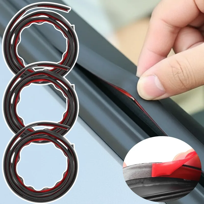 Car Door Rubber Seal Strip Filler Car Door Weatherstrip for B Pillar Protection Sealant Strip Sealant Noise Reduction for Auto