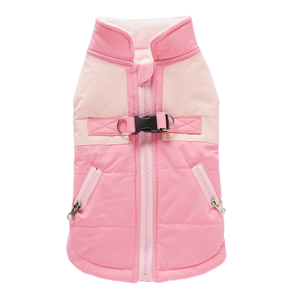 thumbnail image 1 of Arnés de invierno para perros, abrigos con cremallera en la espalda, ropa cálida fácil de usar para perros en climas fríos, chalecos, chaquetas, abrigos para perros pequeños y medianos, 1 of 5