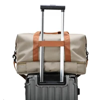 Sac de voyage extensible pour femmes, sac à main de sport, sac de Fitness, grande capacité, sac de nuit pour week-end à une épaule 4