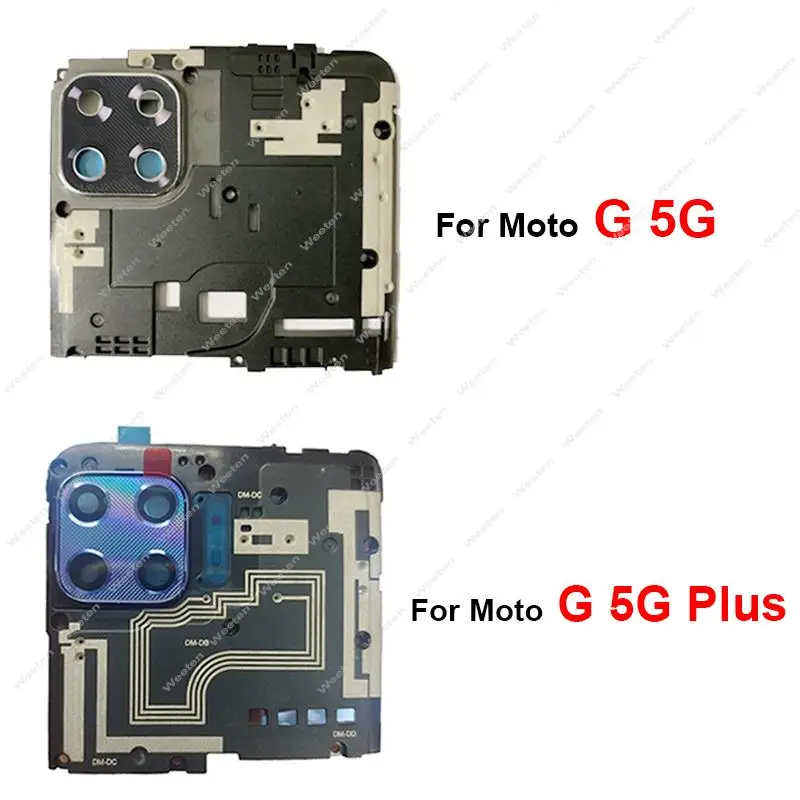 

Крышка антенны и материнской платы с рамкой объектива задней камеры для Motorola Moto G 5G / G 5G Plus XT2075 запасные части