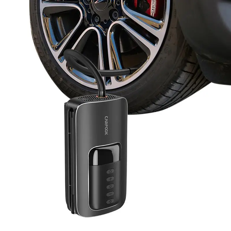 

Multi-Function Car Air Pump Cordless Tire Inflator With LCD Screen Digital LCD Display Electric Air Pump For Car Tires And