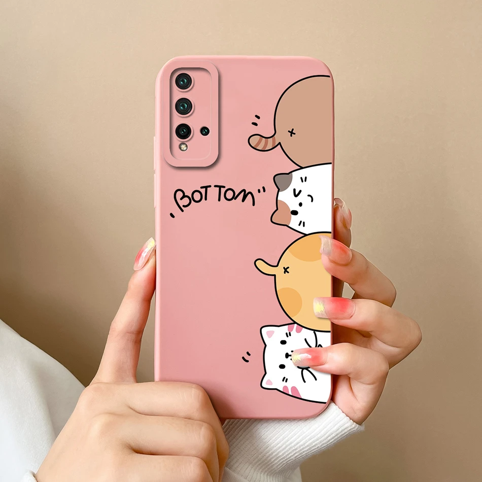Cartoon Bumper Soft Liquid Silicone Phone Case