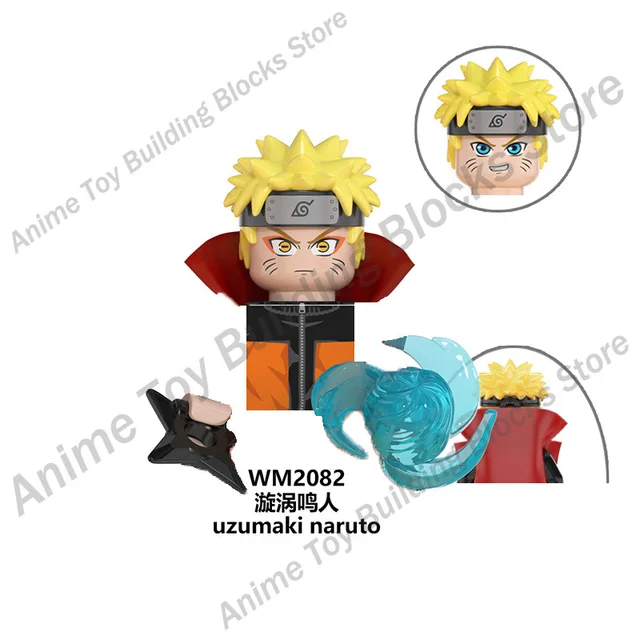 WM6109 Naruto building blocks Bricks assembly Kakashi Sasuke Uchiha Madara Anime Mini Action Figures Heads Toys kids Gifts WM2082
