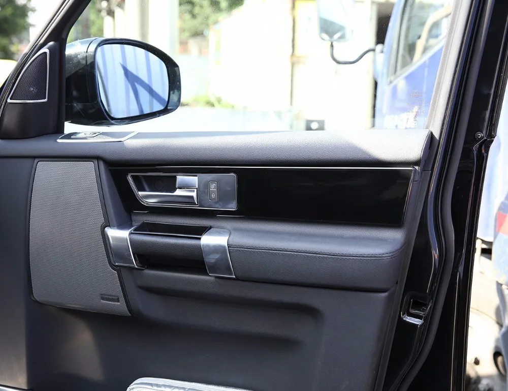 

Внутренняя Панель дверной ручки автомобиля для Land Rover LR4 Discovery 4 2010-2016, хромированная наклейка из АБС-пластика, автомобильные аксессуары, 4 шт.