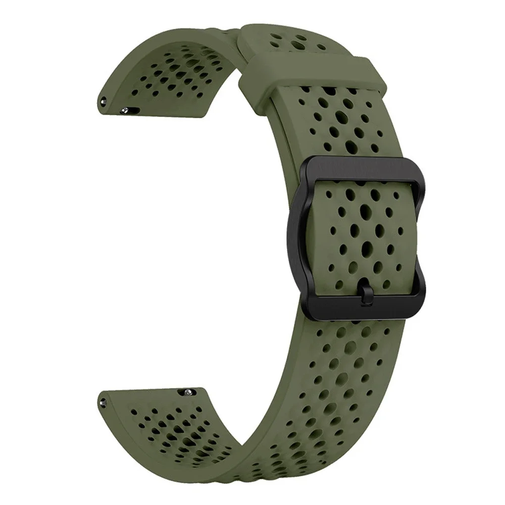 Breathable 22mm Silicone Strap Bracelet
