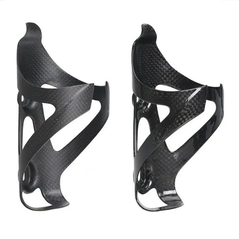 Bicycle Water Bottle Cage Bicycle Bottle Holder Water Bottle Holder 2PCS No Full Carbon Fiber Bicycle Water Bottle Cage MTB Road Bike Bottle Holder Ultra Light Cycle Equipment Matte/ Glossy