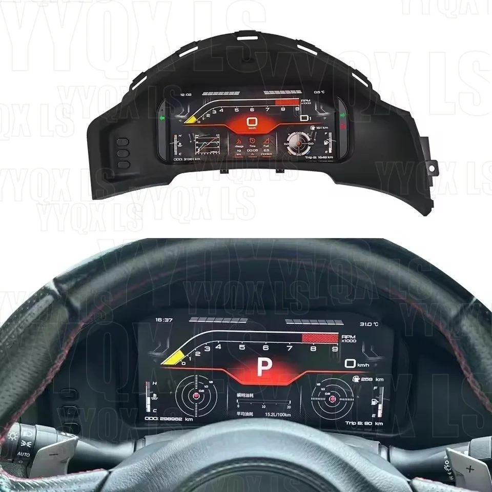 Para Toyota 86 y Subaru BRZ 2016-2019, Panel de Instrumentos LCD, Tablero de Mandos, Velocímetro GPS, Cabina Virtual, Tacómetro, Reloj 6