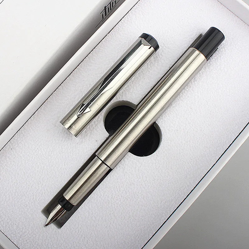 Luxury stainless steel /Brass Stationery Office School Birthday Gift Extra Fine 0.4mm Nib Ink Fountain Pen Adults Kids Business luxury stainless steel brass stationery office school birthday gift extra fine 0 4mm nib ink fountain pen adults kids business