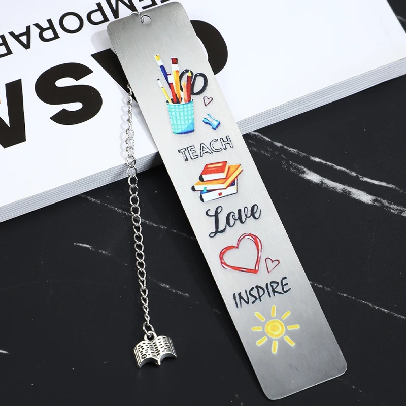 Metal Stainless Steel Bookmarks Teacher Appreciation Gifts Pattern