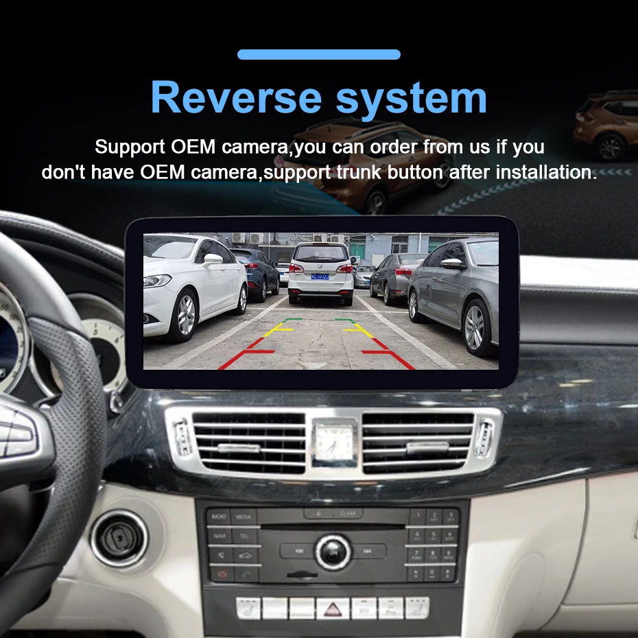 Kabelloses Carplay Android Auto 12,5-Zoll-Linux-Multimedia-Display für Mercedes-Benz CLS-Klasse W218 2010-2017 Bluetooth-Navigation – Detail 11