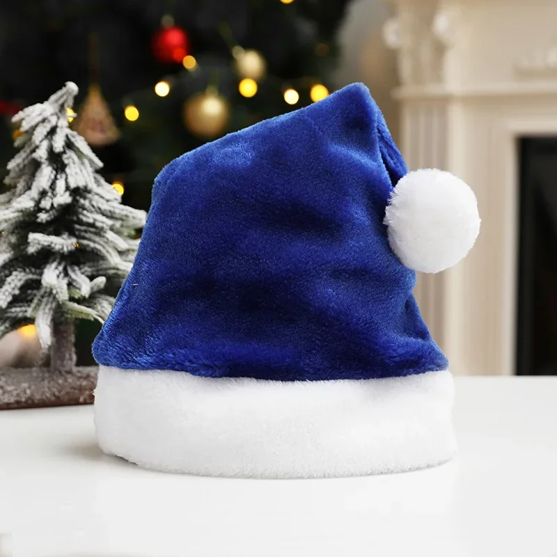 New Year 4 Colors Adult Santa Hat Christmas Props Pink Hat Personalized Hat Santa Christmas Party X-Mas FestiveParty Decorations